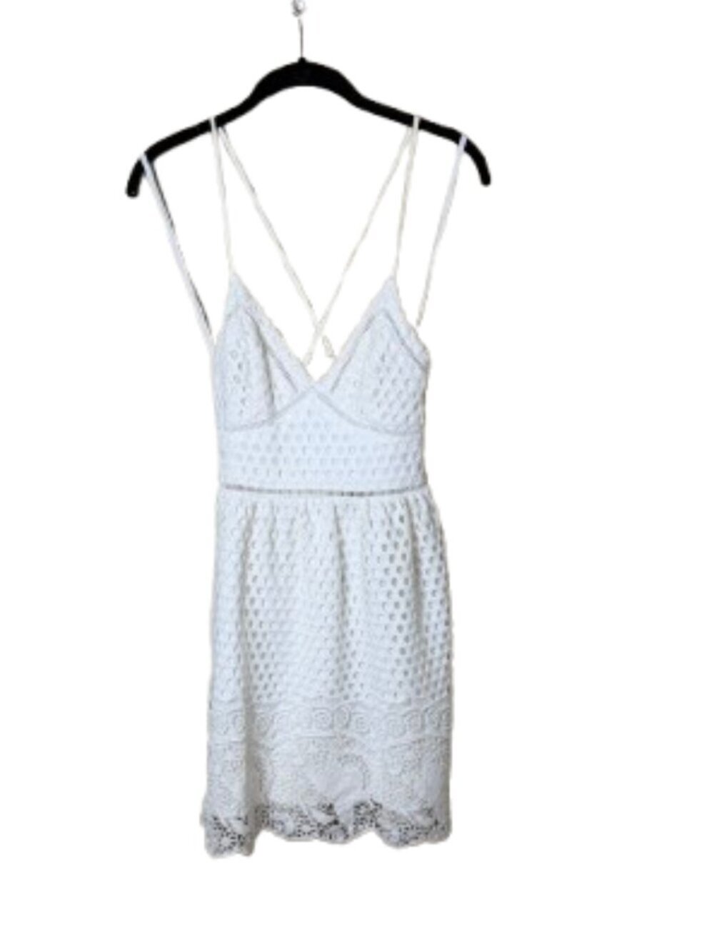 Abercrombie & Fitch Eyelet Lace White Sundress Dress Size XS
